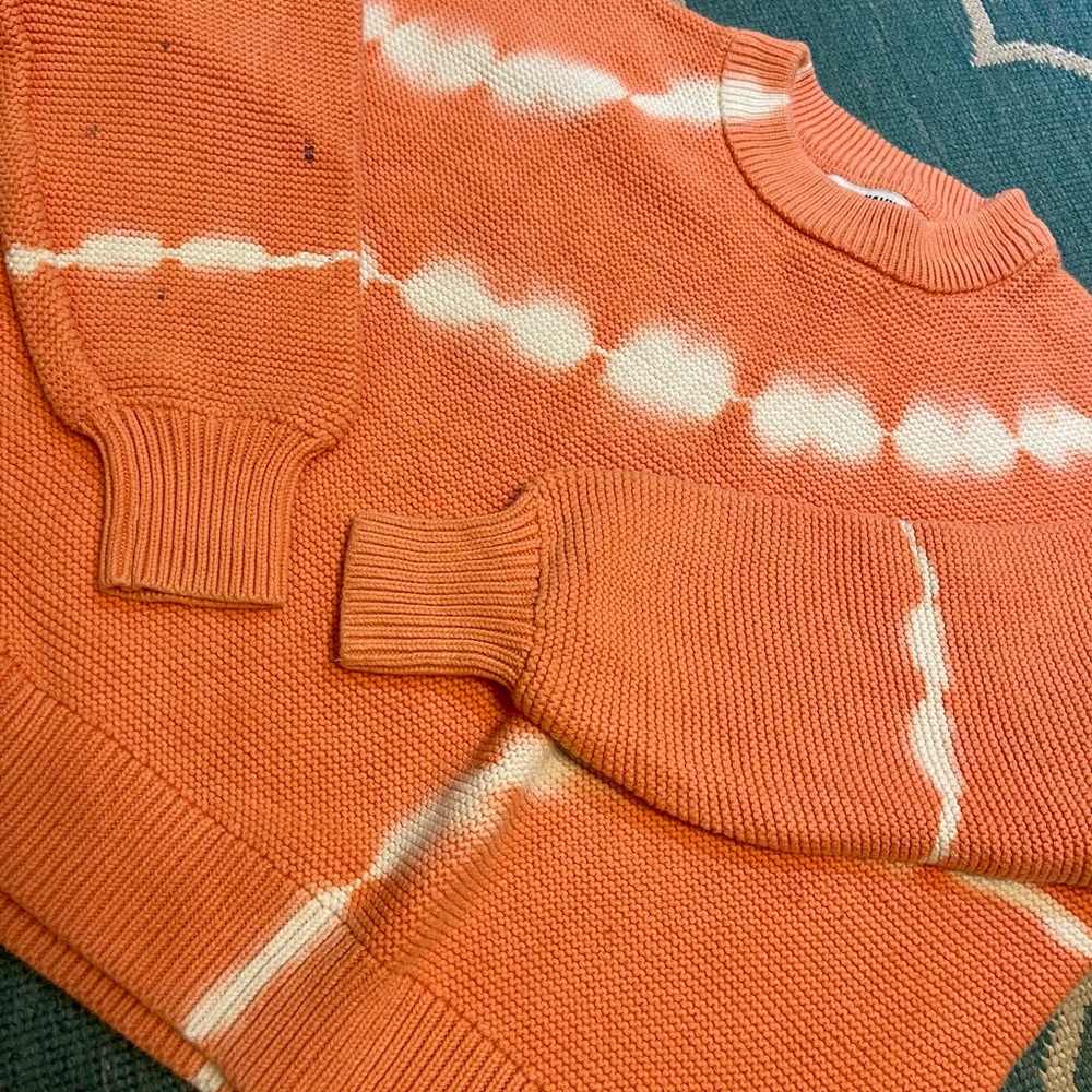 Coral Tie-Dye Sweater